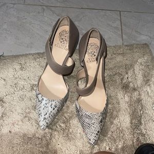 Snake print heels. Rarely worn